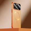 Funda para teléfono Kalebol Large Window MagSafe de policarbonato esmerilado, For iPhone 15 Pro, For iPhone 15, For iPhone 14, For iPhone 14 Pro, For iPhone 14 Pro Max