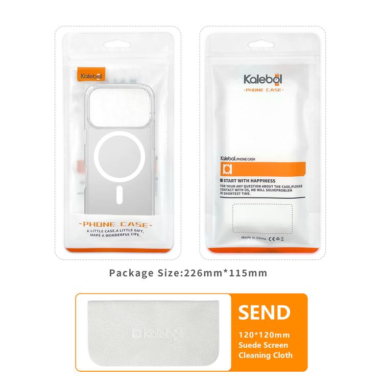 Funda para teléfono Kalebol Large Window MagSafe de policarbonato esmerilado, For iPhone 16 Pro Max, For iPhone 16 Pro, For iPhone 16 Plus, For iPhone 16, For iPhone 15 Pro Max
