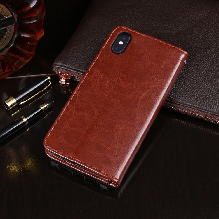 dewei Crazy Horse Texture Funda de cuero con tapa horizontal con soporte y ranuras para tarjetas y billetera, For iPhone XS