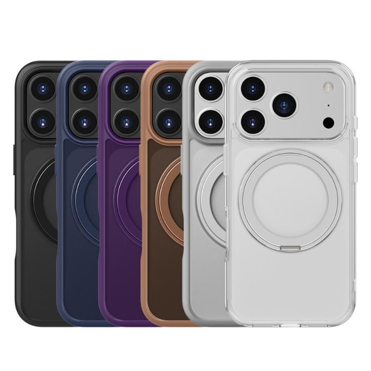 Funda híbrida de TPU y acrílico con soporte MagSafe esmerilado de Kalebol, For iPhone 17 Pro Max, For iPhone 17 Pro, For iPhone 17, For iPhone Air