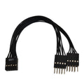 Cable extensor adaptador USB de 9 pines 2 en 1 para placa base de ordenador de sobremesa, 9 Pin