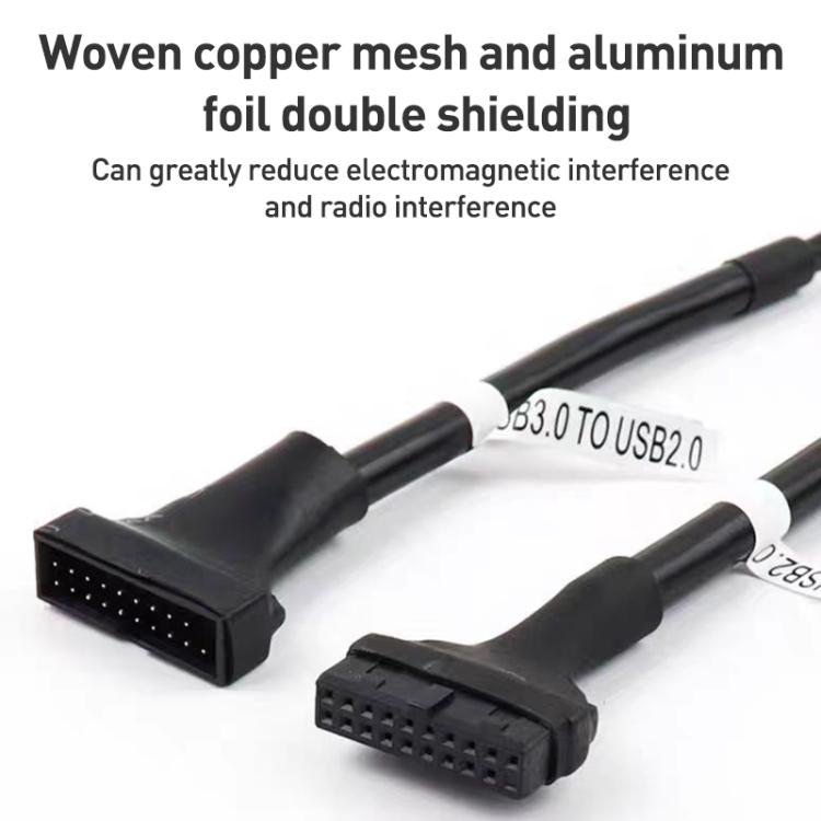 2 cables adaptadores USB 3.0 para placa base de ordenador, 20 Pin Male to 9 Pin Female, 9 Pin Male to 20 Pin Female