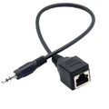 Cable adaptador de pantalla táctil con puerto de red de 3,5 mm macho a RJ45 hembra para Thunderstone