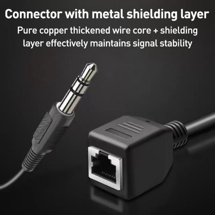 Cable adaptador de pantalla táctil con puerto de red de 3,5 mm macho a RJ45 hembra para Thunderstone