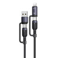 Cable de datos de carga rápida Yesido CA200 de 1,2 m y 60 W USB / Tipo-C a Tipo-C / 8 pines, CA200