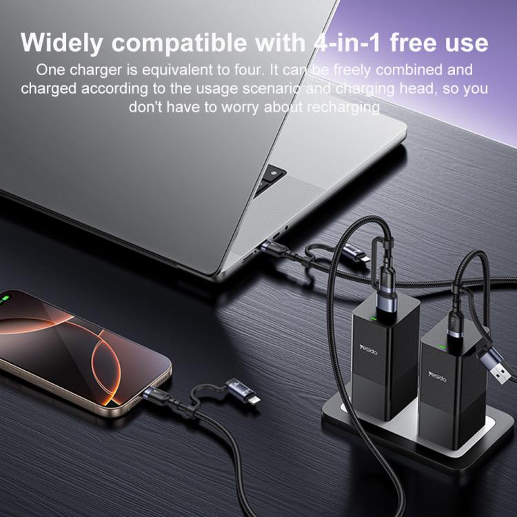 Cable de datos de carga rápida Yesido CA200 de 1,2 m y 60 W USB / Tipo-C a Tipo-C / 8 pines, CA200
