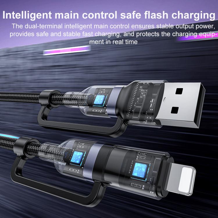 Cable de datos de carga rápida Yesido CA200 de 1,2 m y 60 W USB / Tipo-C a Tipo-C / 8 pines, CA200
