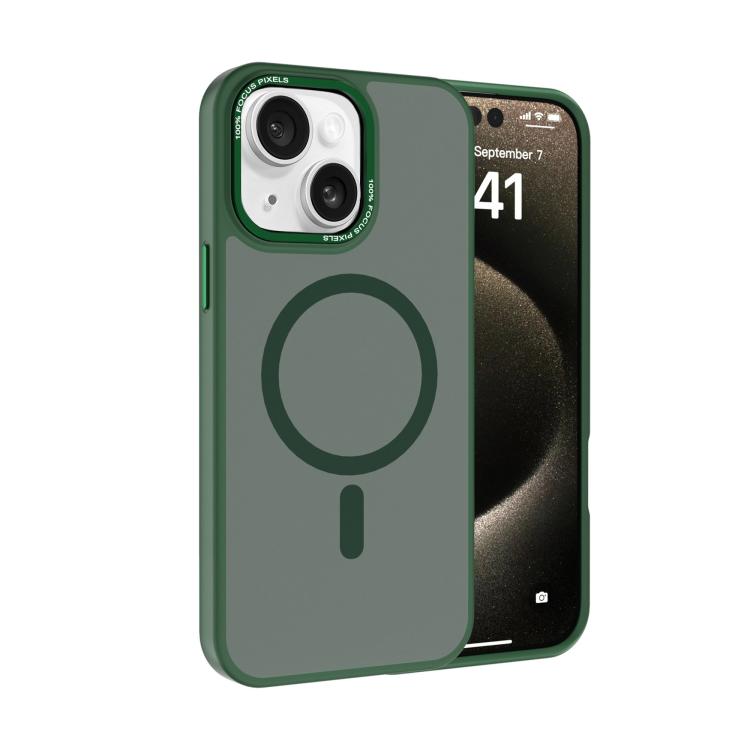 Funda para teléfono Kalebol con marco de metal y lente MagSafe, acabado mate, para PC., For iPhone 15 Plus, For iPhone 15, For iPhone 14 Plus, For iPhone 14, For iPhone 14 Pro
