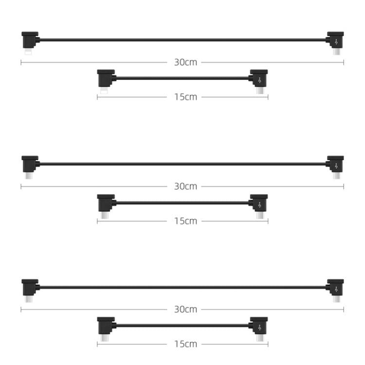Cable de conversión de datos BRDRC para DJI Mini 4 Pro / Mavic 3 / Air 2 / Air 2S, 15cm Type-C to Type-C, 15cm Type-C to Android, 15cm Type-C to 8 Pin, 30cm Type-C to Type-C, 30cm Type-C to Android, 30cm Type-C to 8 Pin, 30cm Type-C to Type-C + Holder ...