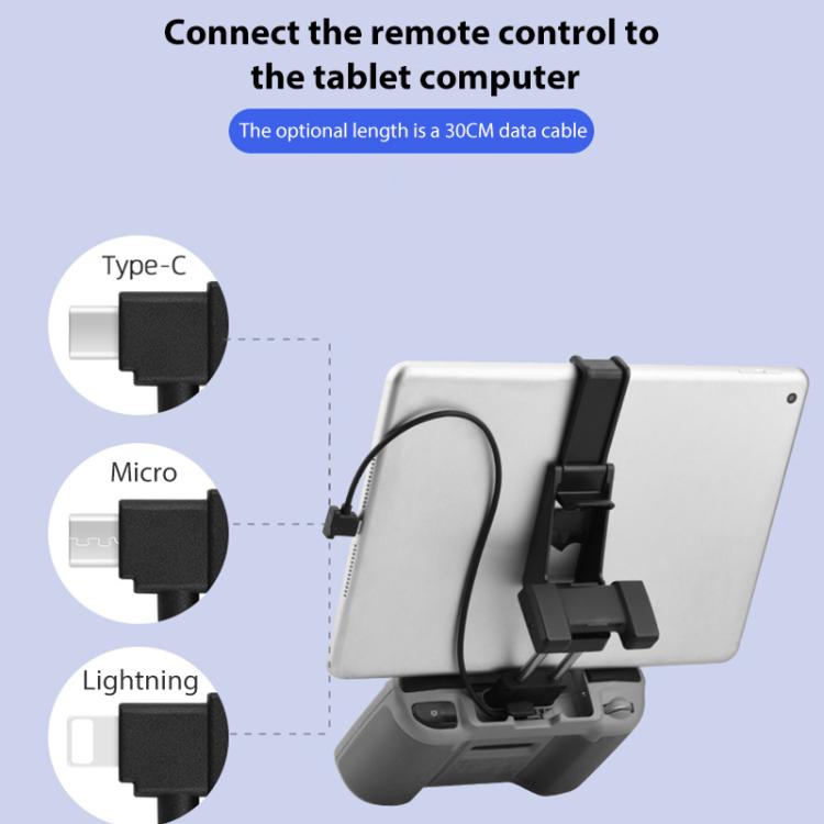 Cable de conversión de datos BRDRC para DJI Mini 4 Pro / Mavic 3 / Air 2 / Air 2S, 15cm Type-C to Type-C, 15cm Type-C to Android, 15cm Type-C to 8 Pin, 30cm Type-C to Type-C, 30cm Type-C to Android, 30cm Type-C to 8 Pin, 30cm Type-C to Type-C + Holder ...
