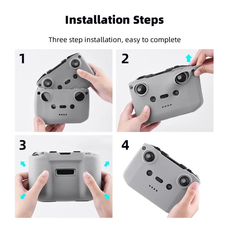 Funda de silicona antigolpes y antiarañazos para mando a distancia BRDRC, For DJI RC-N2 / RC-N1