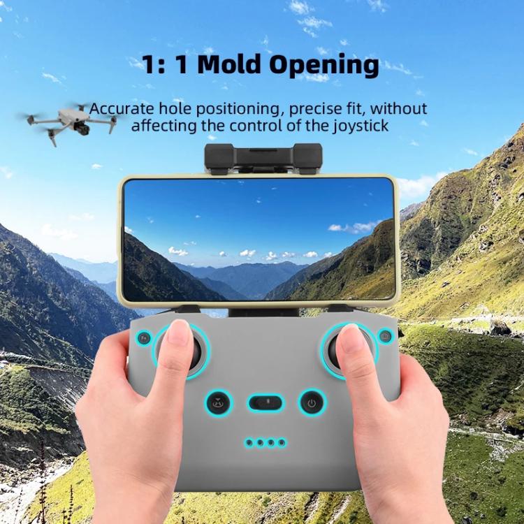 Funda de silicona antigolpes y antiarañazos para mando a distancia BRDRC, For DJI RC-N2 / RC-N1