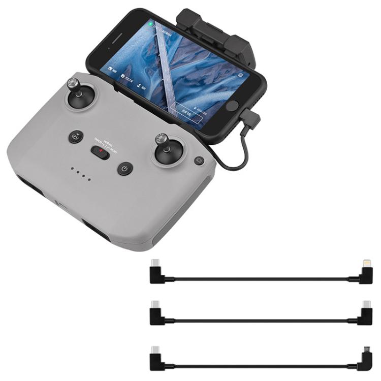 Cable de datos BRDRC para DJI Mavic Air 2 / Air 2S / Mini 2, 30cm Type-C to Type-C, 30cm Type-C to Android, 30cm Type-C to 8 Pin