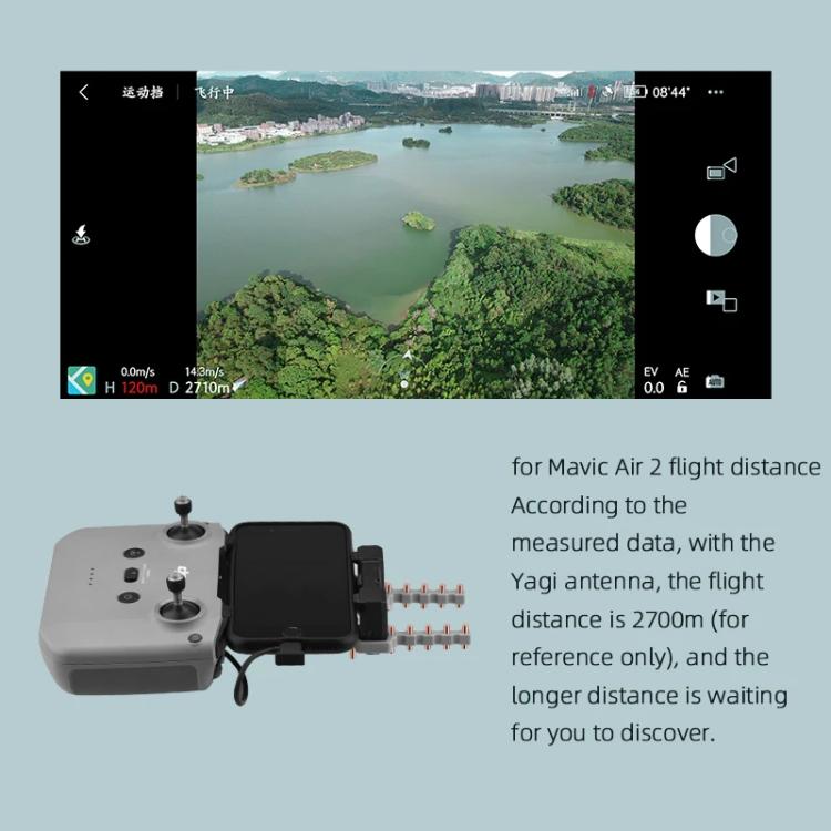 Amplificador de señal con antena Yagi-Uda de cobre para control remoto BRDRC, For DJI Mavic 3 / Air 2 / Air 2S / Mini 2
