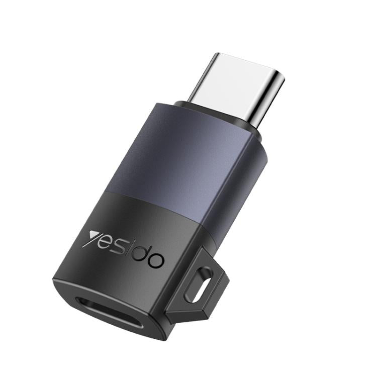 Adaptador de carga Yesido GS28 de 8 pines hembra a USB tipo C macho de 60 W, GS28