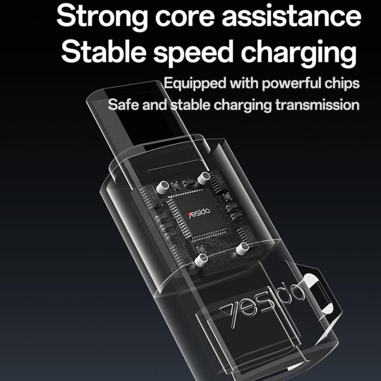 Adaptador de carga Yesido GS28 de 8 pines hembra a USB tipo C macho de 60 W, GS28