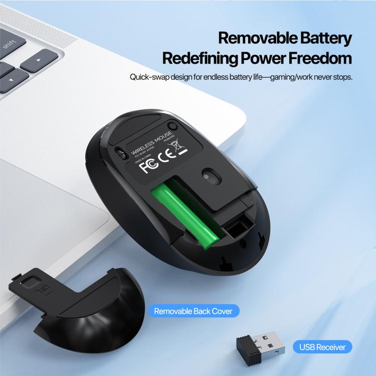 Ratón inalámbrico Bluetooth de 2,4 GHz de la serie DUX DUCIS DM, 1600/1200/800DPI