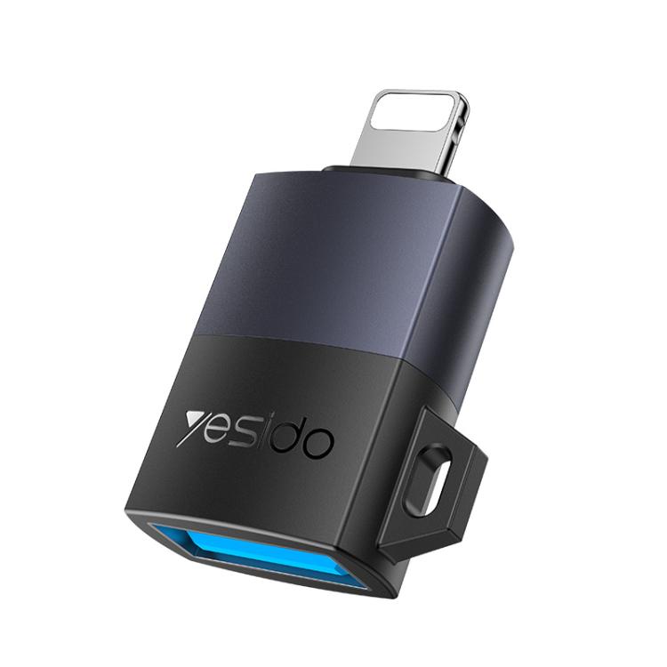 Adaptador de carga Yesido GS32 USB 2.0 hembra a 8 pines macho de 480 Mbps, GS32
