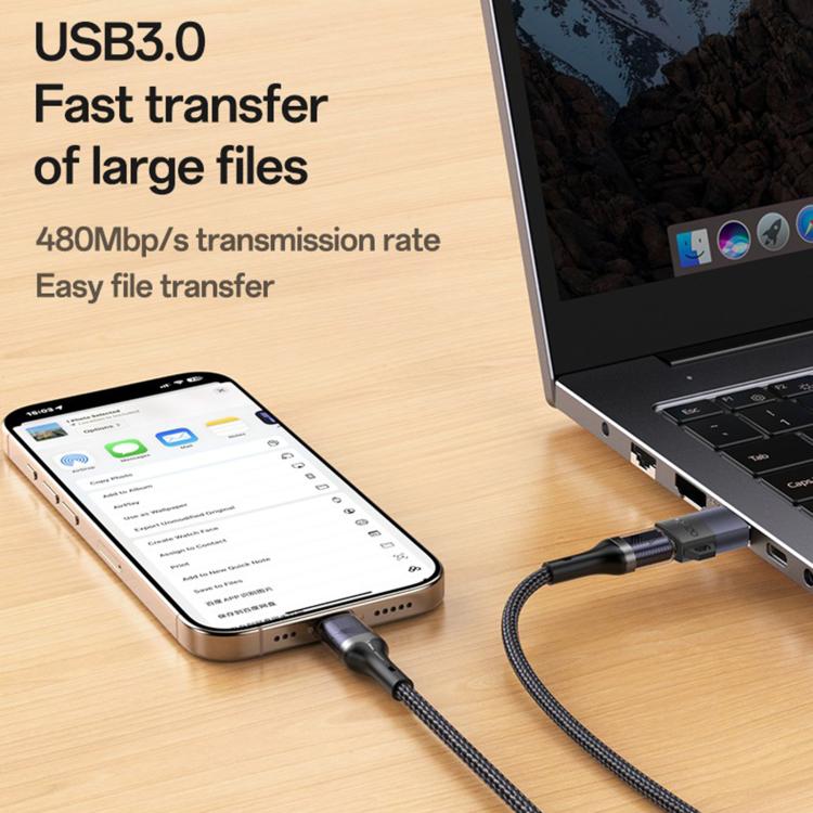 Adaptador de carga Yesido GS34 Tipo C hembra a USB 2.0 macho de 480 Mbps, GS34