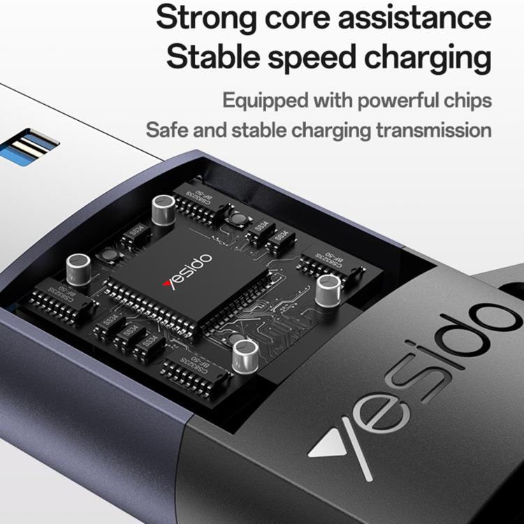 Adaptador de carga Yesido GS34 Tipo C hembra a USB 2.0 macho de 480 Mbps, GS34