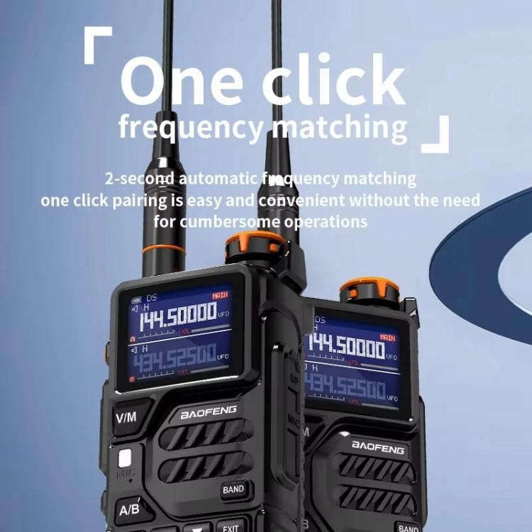 Walkie Talkie analógico portátil FM Baofeng K5 PLUS con doble escucha y doble modo de espera., EU Plug, US Plug
