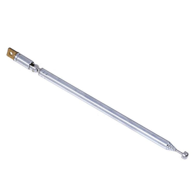 Antena retráctil para radio, cabezal universal, longitud total: 765 mm.