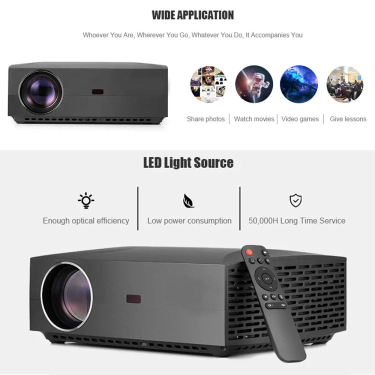 VIVIBRIGHT F30UP 1920x1080 4200 lúmenes Proyector inteligente inalámbrico portátil de cine en casa, versión Android, Android Version