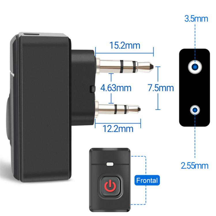 Auriculares inalámbricos Bluetooth tipo walkie-talkie para Baofeng UV5R 888S / Quansheng UV K5 / K6