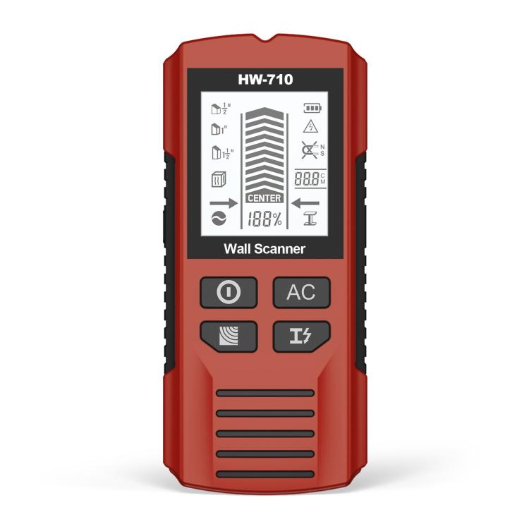 Escáner de pared HW-710 5 en 1: detector de metales, buscador de vigas e instrumento de medición.