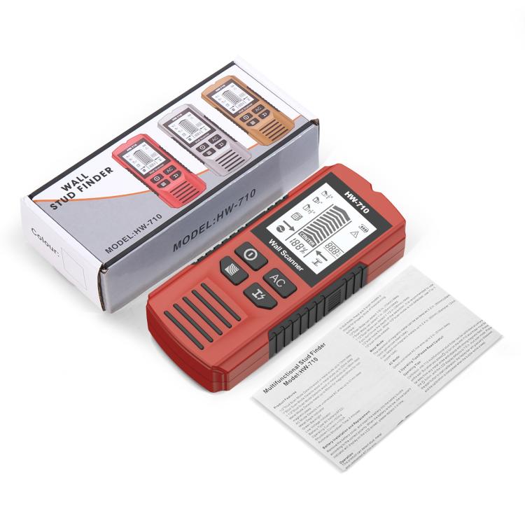 Escáner de pared HW-710 5 en 1: detector de metales, buscador de vigas e instrumento de medición.