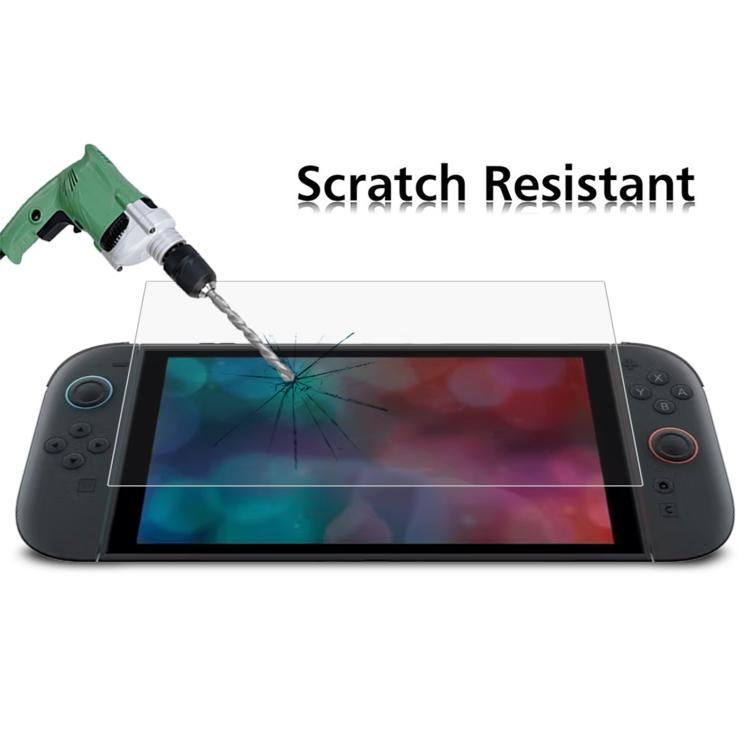 Lámina de vidrio templado de 0,26 mm, 9H, 2,5D, For Nintendo Switch 2 (1 PC)