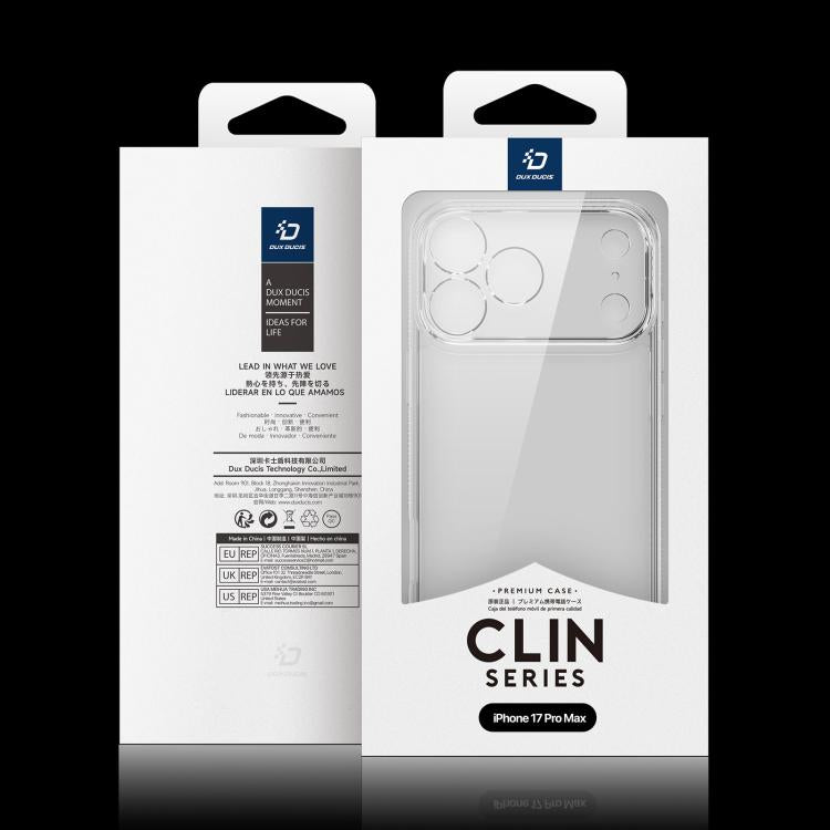 Funda para teléfono PC + TPU serie DUX DUCIS Clin, For iPhone 17 Pro Max, For iPhone 17 Pro, For iPhone 17, For iPhone Air