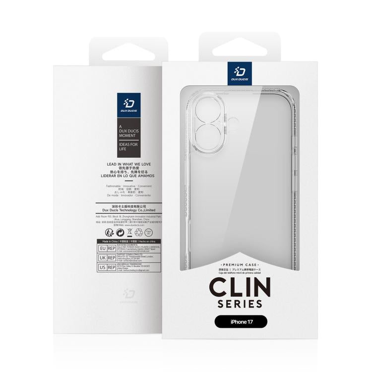 Funda para teléfono PC + TPU serie DUX DUCIS Clin, For iPhone 17 Pro Max, For iPhone 17 Pro, For iPhone 17, For iPhone Air