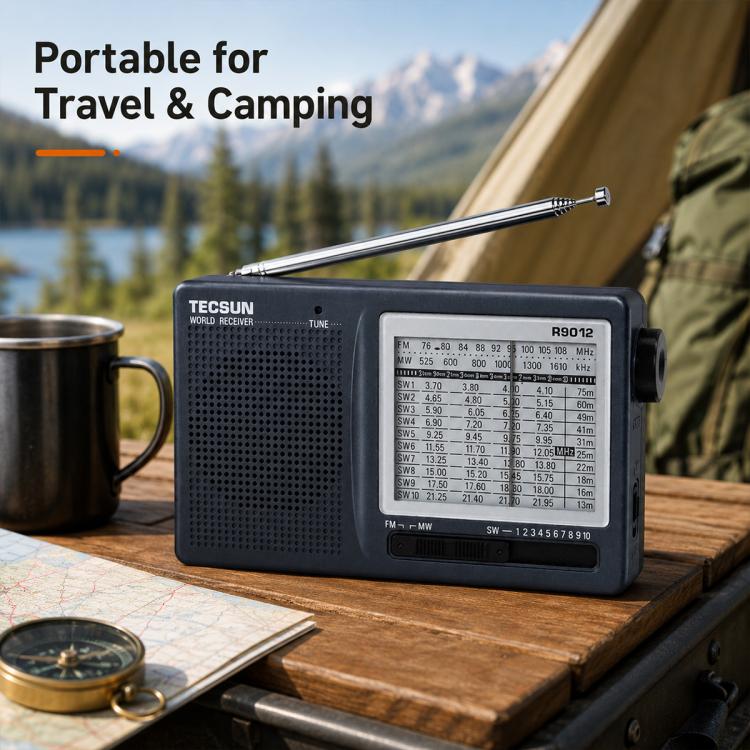 Radio FM portátil de banda completa Tecsun R-9012, R-9012