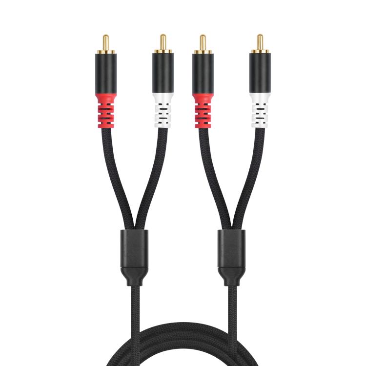 Cable de audio de 2 RCA macho a 2 RCA macho, 1m, 2m, 3m, 5m, 7.6m