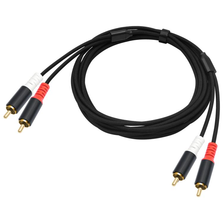 Cable de audio de 2 RCA macho a 2 RCA macho, 1m, 2m, 3m, 5m, 7.6m