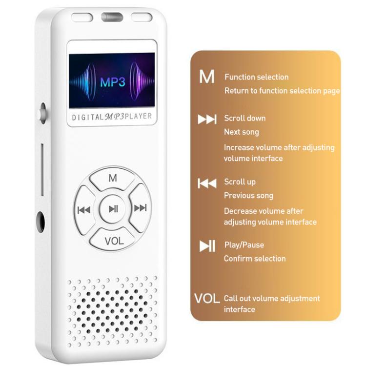 Reproductor de música MP3/MP4 Bluetooth con pantalla digital multifuncional T09, Without Memory Card