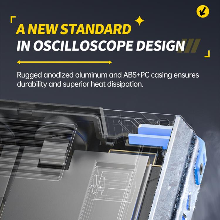 Osciloscopio para tablet FNIRSI DPOS350P 4 en 1 con pantalla táctil IPS HD de 7 pulgadas y 350M, DPOS350P(US Plug), DPOS350P(EU Plug)