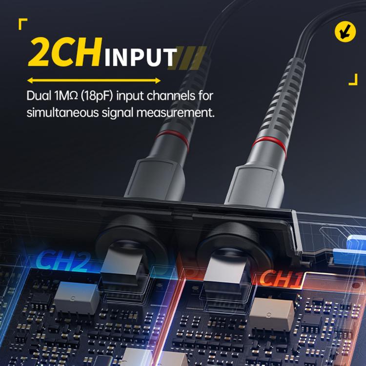 Osciloscopio para tablet FNIRSI DPOS350P 4 en 1 con pantalla táctil IPS HD de 7 pulgadas y 350M, DPOS350P(US Plug), DPOS350P(EU Plug)