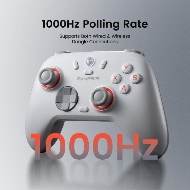 Mando inalámbrico GameSir Nova 2 Lite Tri-Mode para Switch / Steam / PC / iOS / Android, Nova 2 Lite White, Nova 2 Lite Black