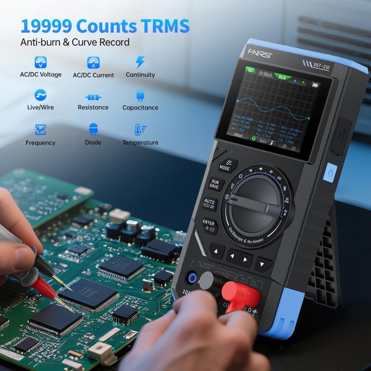 Multímetro digital FNIRSI DST201 3 en 1 con osciloscopio