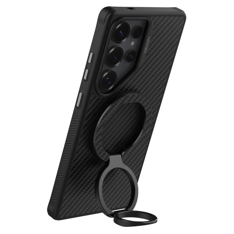 Soporte magnético de anillo para teléfono NILLKIN NKL13 FiberSnap con rotación de 360 grados y doble cara.