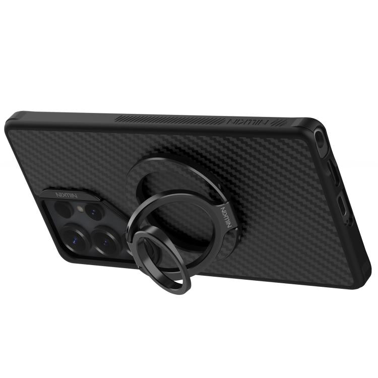 Soporte magnético de anillo para teléfono NILLKIN NKL13 FiberSnap con rotación de 360 grados y doble cara.