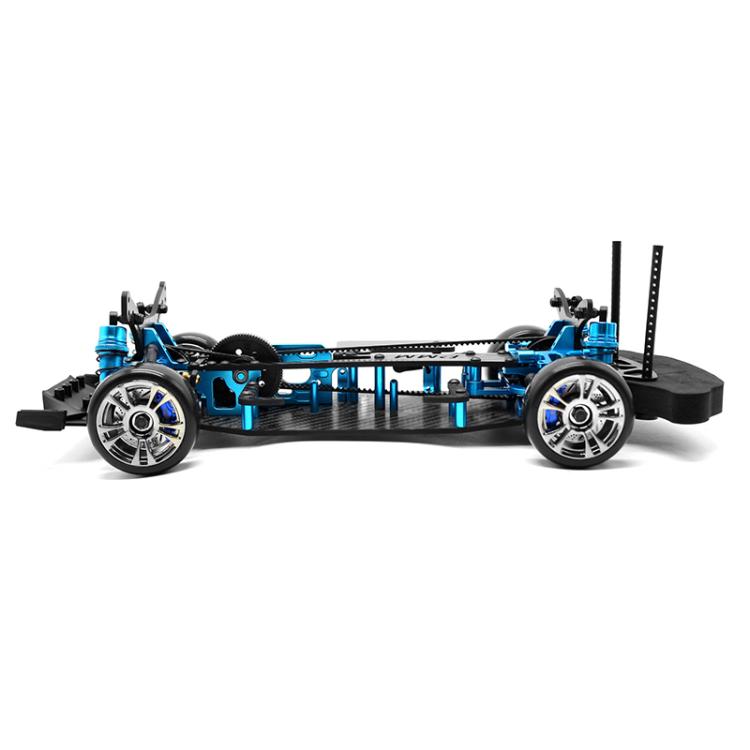 Chasis PMM Racing Trf416 1:10 con transmisión por correa y tracción 4x4. Chasis para coche teledirigido.