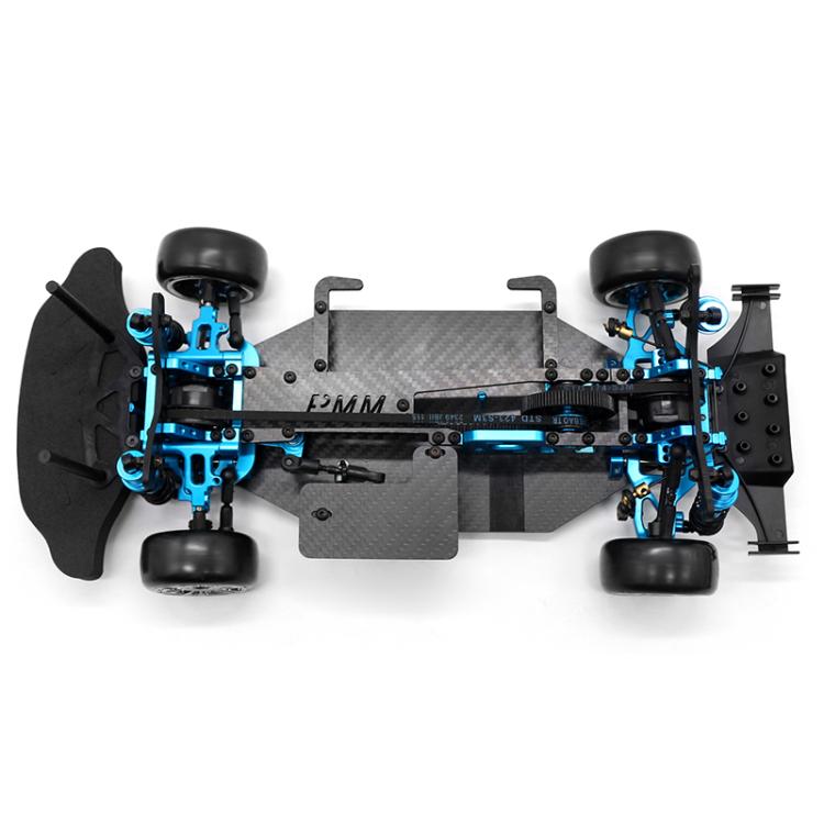 Chasis PMM Racing Trf416 1:10 con transmisión por correa y tracción 4x4. Chasis para coche teledirigido.