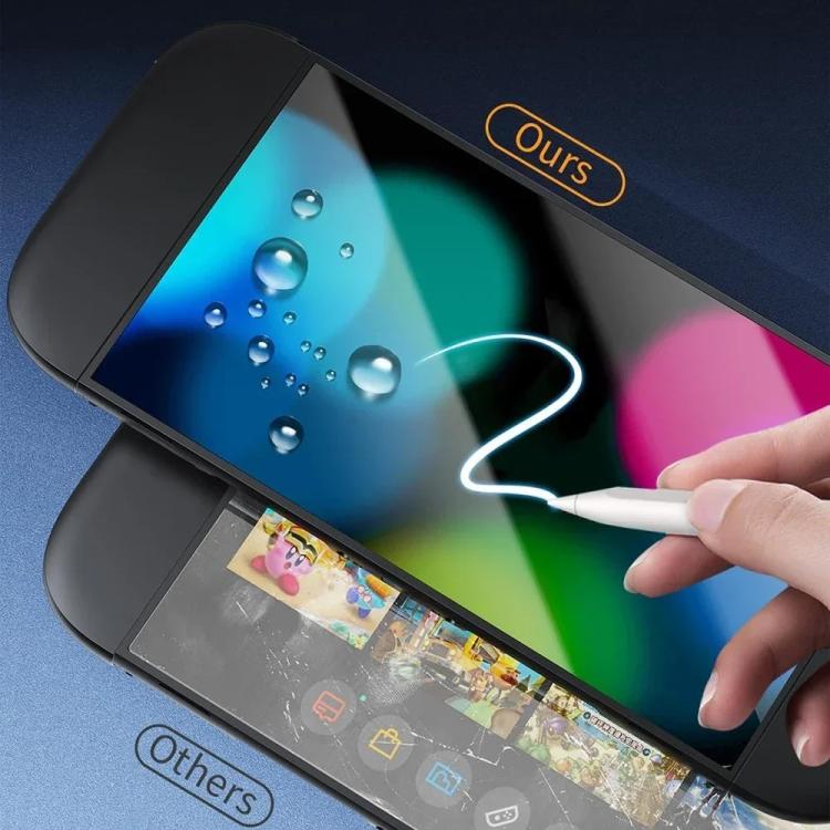 Película templada de alta definición con bordes curvos para almacenes libres de polvo, For Nintendo Switch 2, For Nintendo Switch OLED, For Nintendo Switch