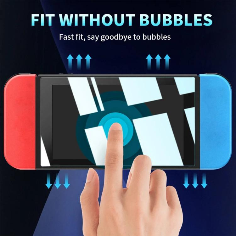 Película templada de alta definición con bordes curvos para almacenes libres de polvo, For Nintendo Switch 2, For Nintendo Switch OLED, For Nintendo Switch