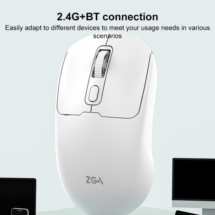 Ratón inalámbrico ZGA Sky Drill Dual Modes 2.4G BT5.0