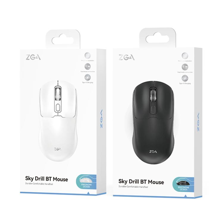 Ratón inalámbrico ZGA Sky Drill Dual Modes 2.4G BT5.0