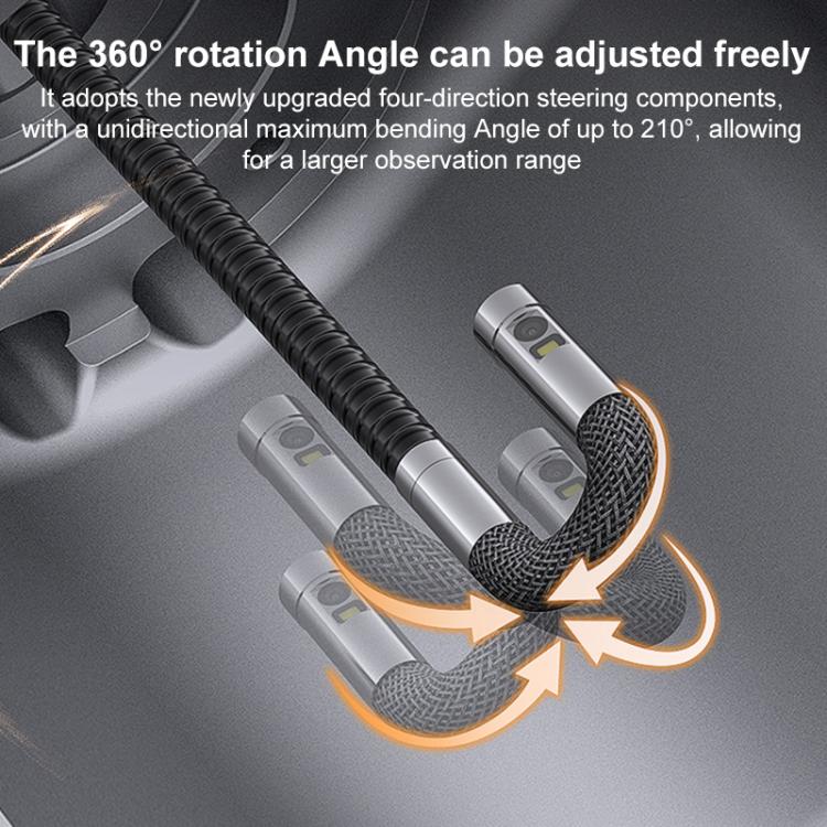 Endoscopio industrial TESLONG TF600 con pantalla de 6 pulgadas, giro de 360 grados, compatible con Wi-Fi y cable de 1,55 m de longitud., 3.9mm Single Lens, 6.5mm Single Lens, 6.5mm Dual Lens